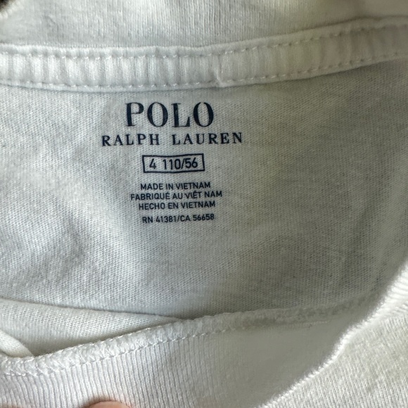 Polo by Ralph Lauren Kids White Tee with Bear in Red Hoodie - Picture 2 of 4